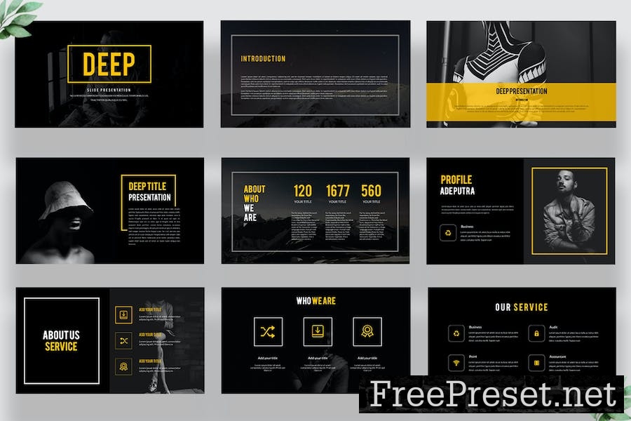 Deep Google Slides Template 63V272Q