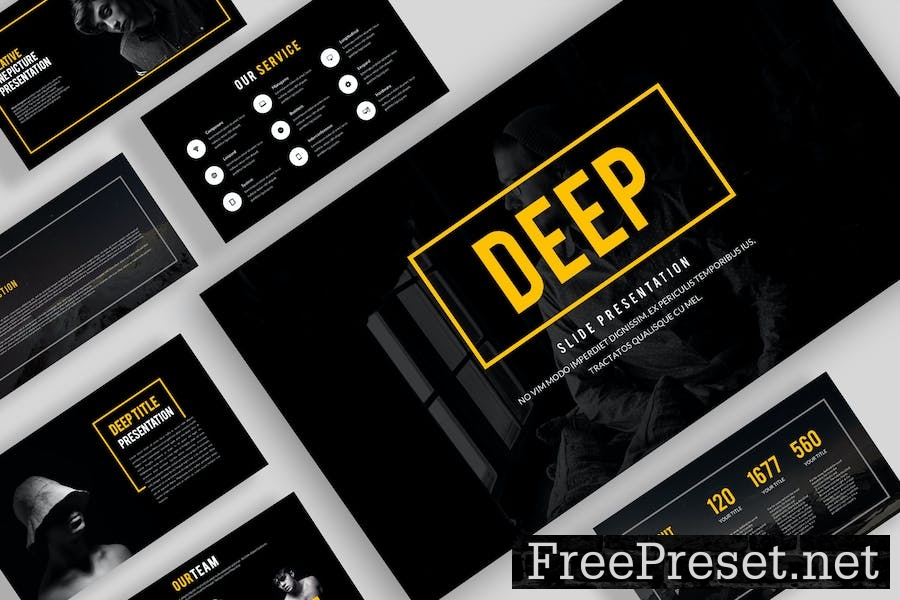 Deep Google Slides Template 63V272Q