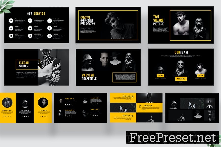 Deep Powerpoint Template K668HNN