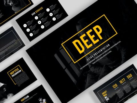 Deep Powerpoint Template K668HNN