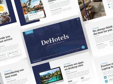 Dehotels - Hotel Google Slides Template