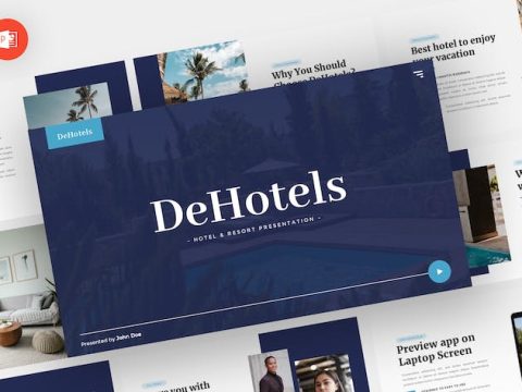 Dehotels - Hotel Powerpoint Template DN4MJMN