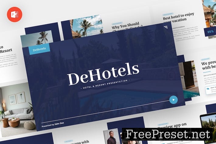 Dehotels - Hotel Powerpoint Template DN4MJMN