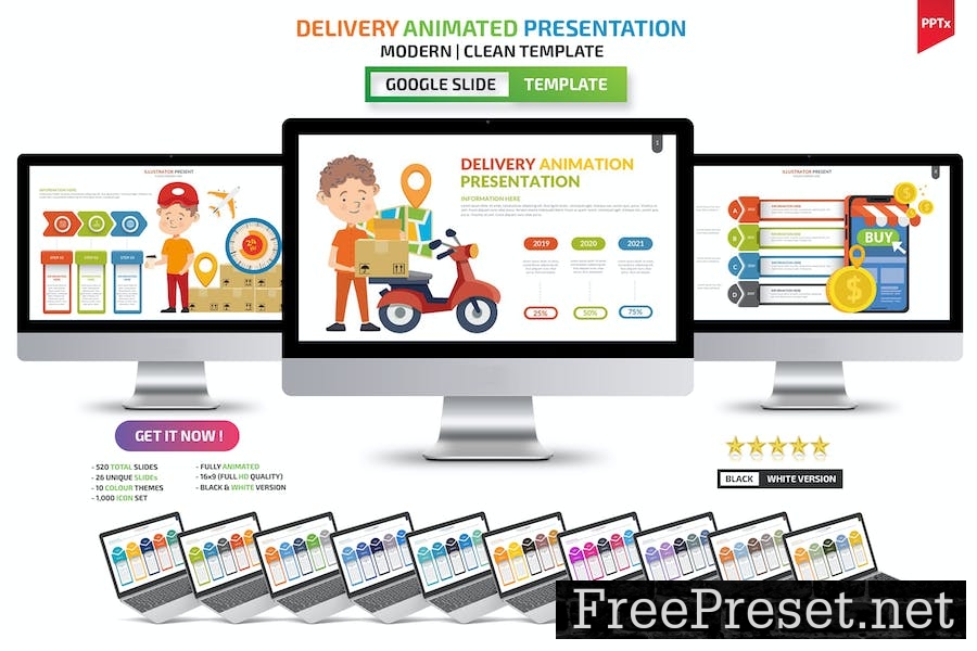 Delivery Google Slides Presentation Template 5WD9A6M