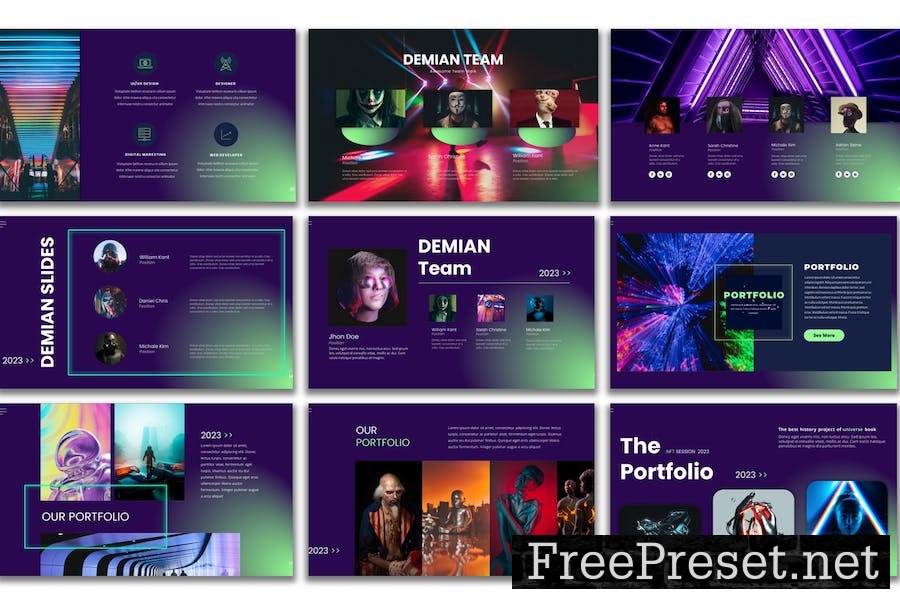 Demian - PowerPoint Presentation Template CTFQN9E