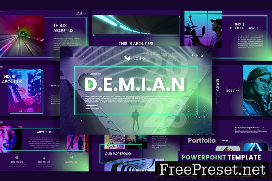 Demian - PowerPoint Presentation Template CTFQN9E