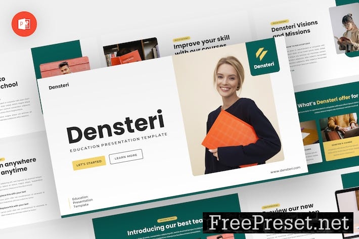 Densteri - Education Powerpoint Template 2M4XAD8