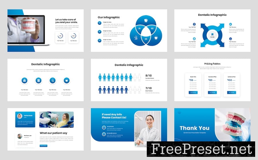 Dentalic - Dental Care & Health Powerpoint C3V3ET8