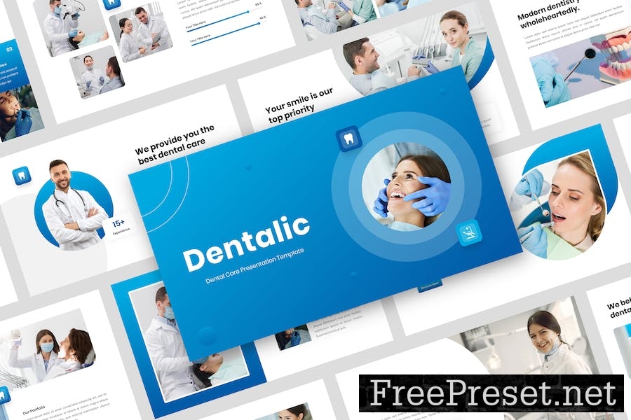 Dentalic - Dental Care & Health Powerpoint C3V3ET8