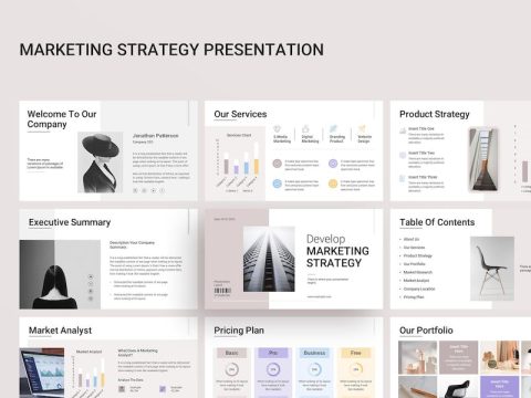 Develop Marketing Strategy Keynote Presentation 99BXCW2