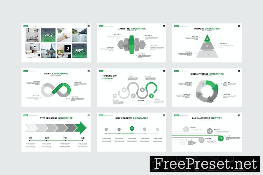 Digital Agency - PowerPoint Template A89QEHK