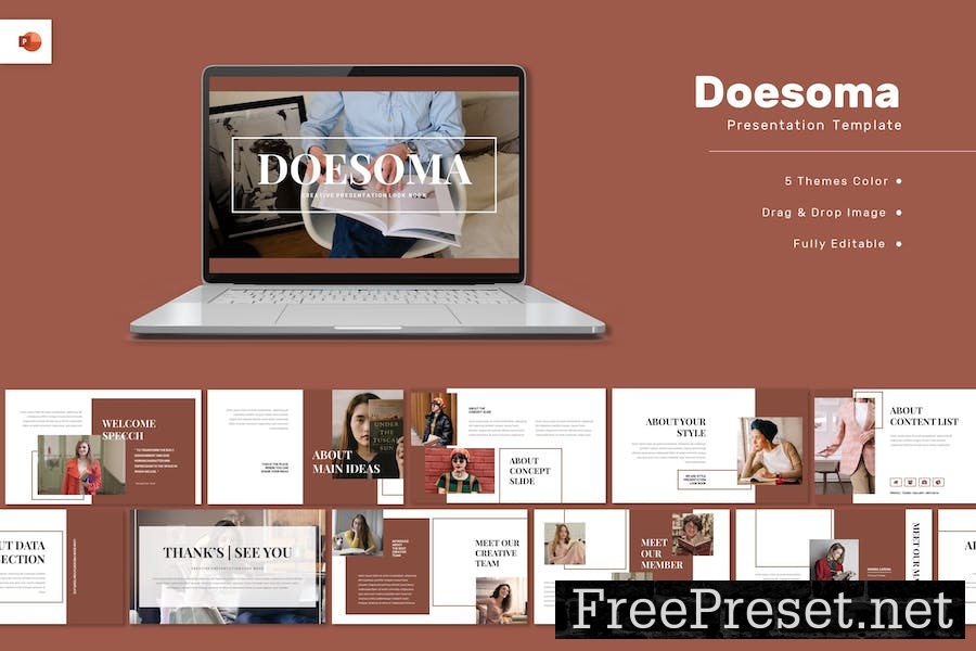 Doesoma - Lookbook Powerpoint Template RC3S65T