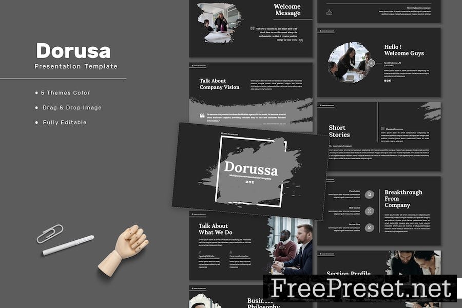 Dorussa - Multipurpose Keynote Template 3ZFGT9Z