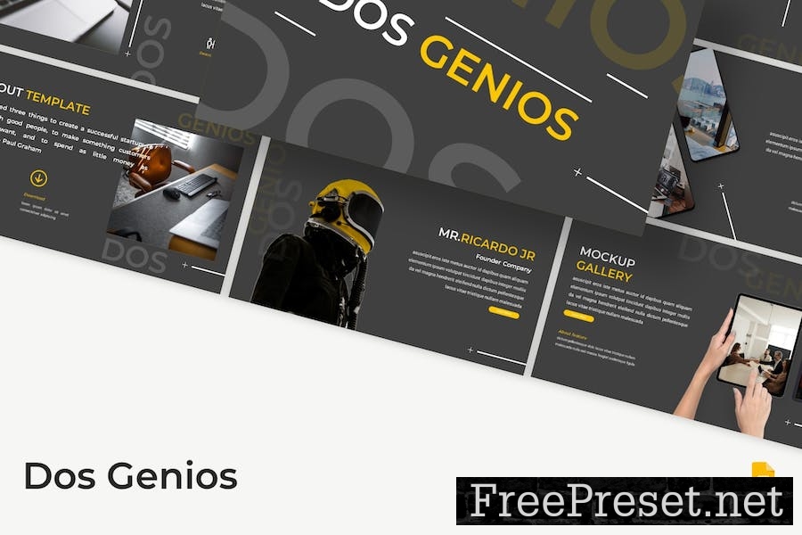 Dos Genios - Business Google Slides Template 6YRGKPF