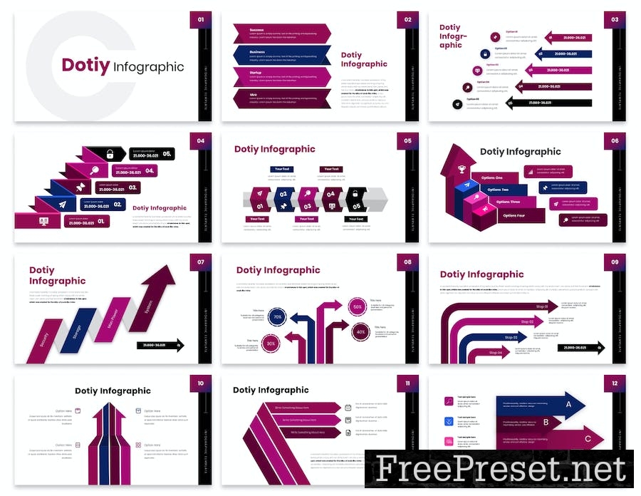 Dotiy Infographic Presentation Keynote Template PZND74F