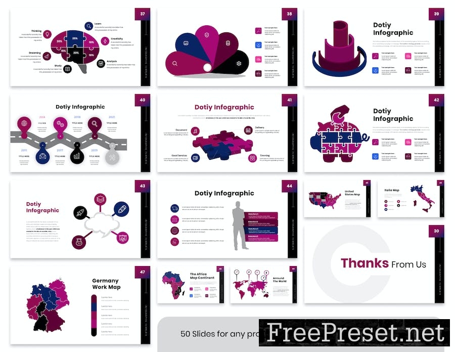 Dotiy Infographic Presentation Powerpoint Template YXRLZTR