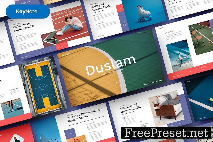 Duslam – Business Keynote Template AX7C5MB