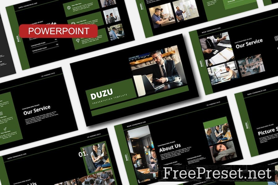 Duzu Powerpoint Template L8H93ME