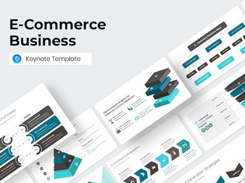 E-Commerce Business Keynote Presentation Template 33S9XUW