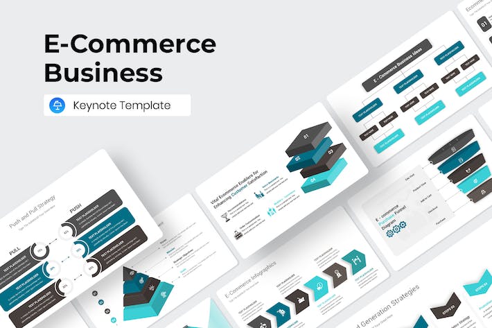 E-Commerce Business Keynote Presentation Template 33S9XUW