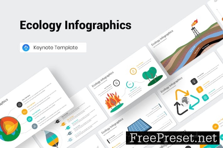 Ecology Infographics Keynote Presentation Template X8DNAYE