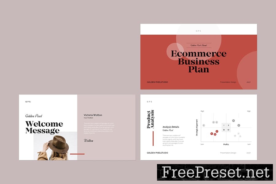 Ecommerce Business Plan Google Slides Template ZTKPE9A