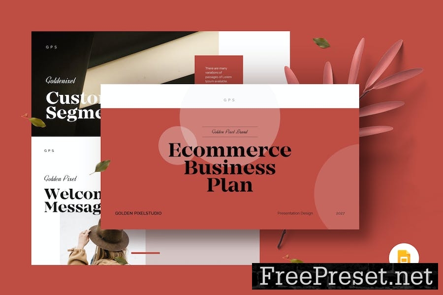 Ecommerce Business Plan Google Slides Template ZTKPE9A