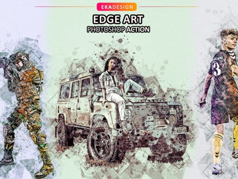 Edge Art Photoshop Action 6722856