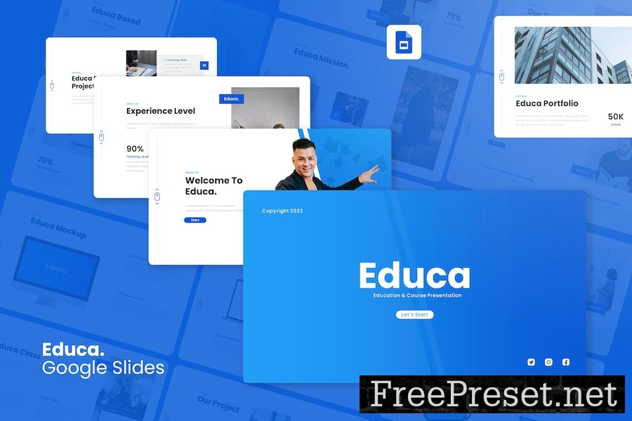 Educa - Education Presentation Google Slides M7PTFSS