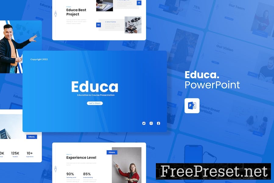 Educa - Education Presentation PowerPoint Template