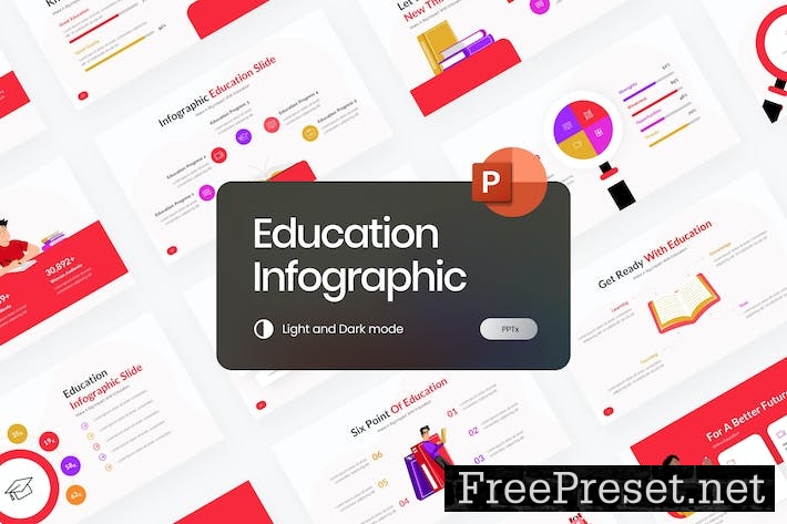 Education Infographic PowerPoint Template GBNJ4HD