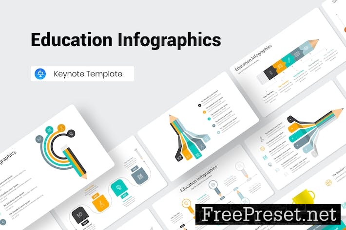 Education Infographics Keynote Template 5J4QCUB