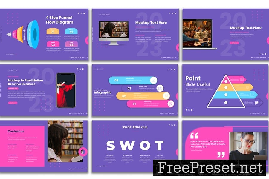 Education Level - PowerPoint Presentation Template JLDJ3EV