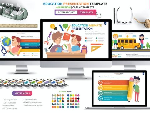 Education Powerpoint Template B5X6Z4Y