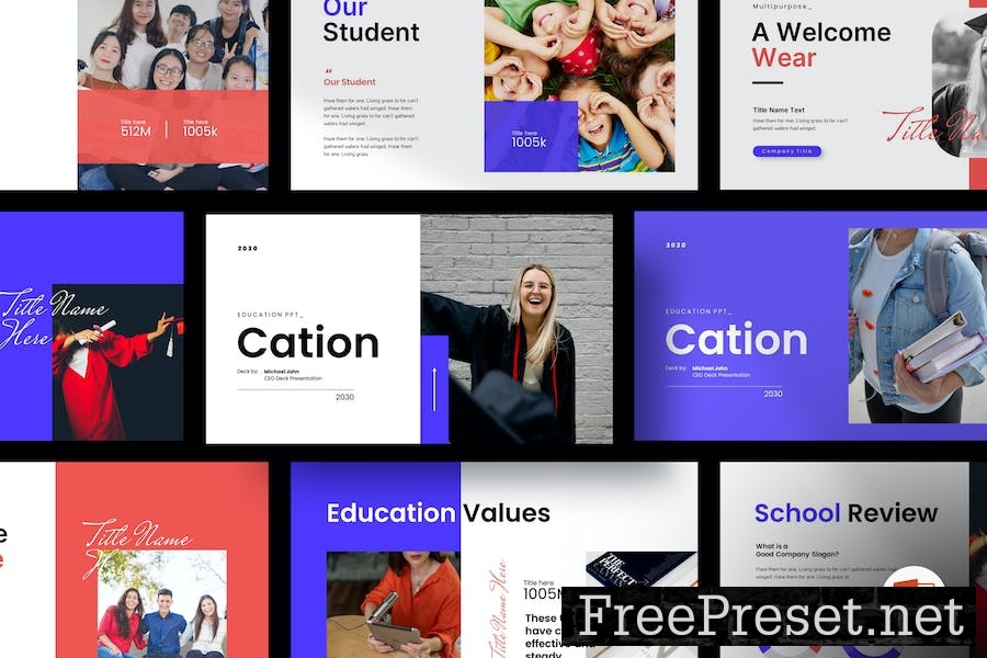 Education Presentation Template EMGR68W