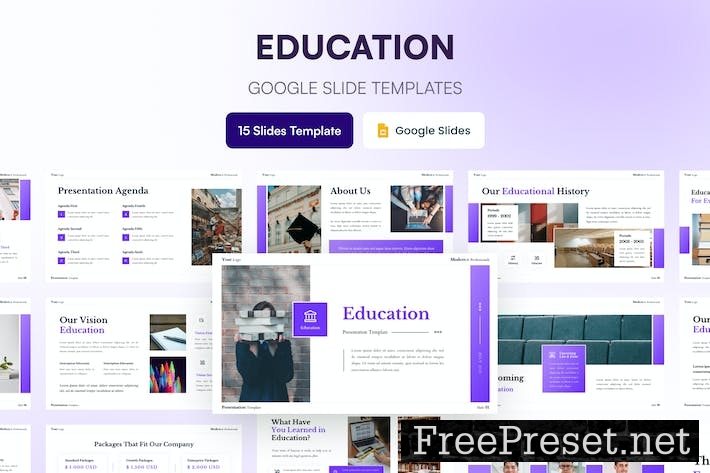 Education Presentation Template Google Slides