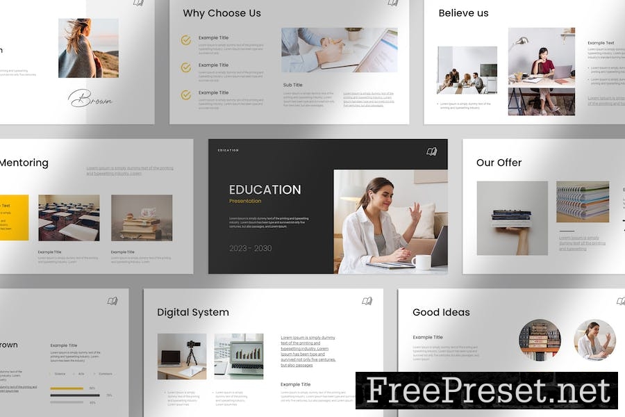 Education Presentation Template UEVQYV3