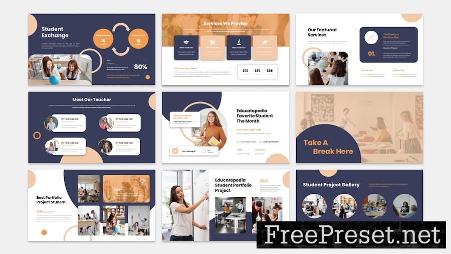 Educatopedia Presentation PowerPoint Template ZNR5S5G