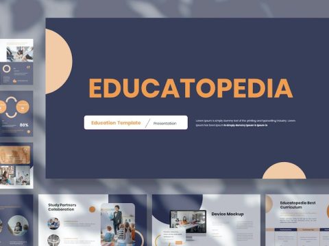 Educatopedia Presentation PowerPoint Template ZNR5S5G