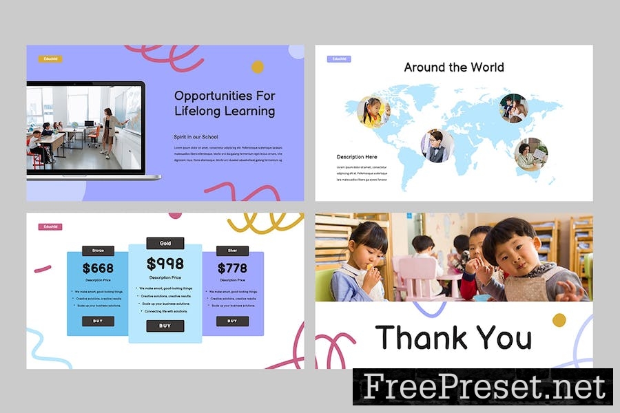 EDUCHILD - Education Kids Powerpoint Template 7TENSDW