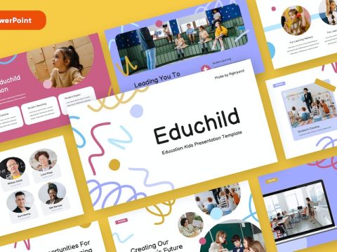 EDUCHILD - Education Kids Powerpoint Template 7TENSDW