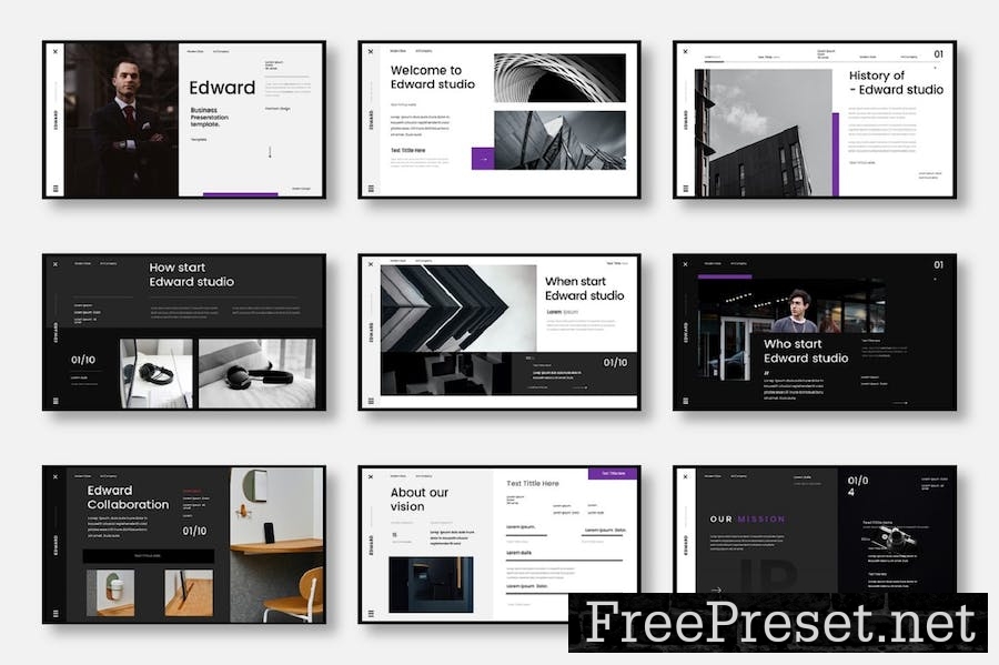 Edward – Business Keynote Template C8YLVBT