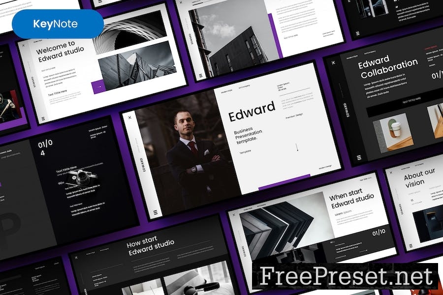 Edward – Business Keynote Template C8YLVBT