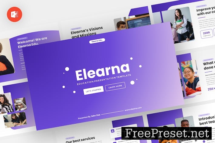 Elearna - Education Powerpoint Template 6ZF2THK