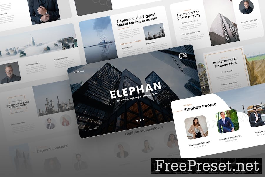 Elephan - Company Profile PowerPoint Template VAWES6L