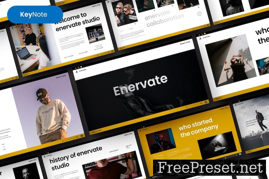 Enervate – Business Keynote Template TSSP6ZH