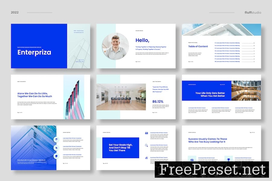 Enterpriza - Business Google Slides Template 2Z4UQXQ