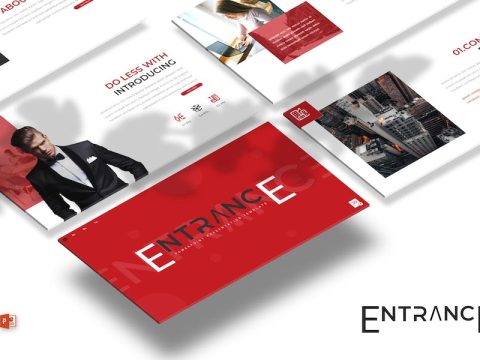 Entrance - Business Powerpoint Template XC4MKAG