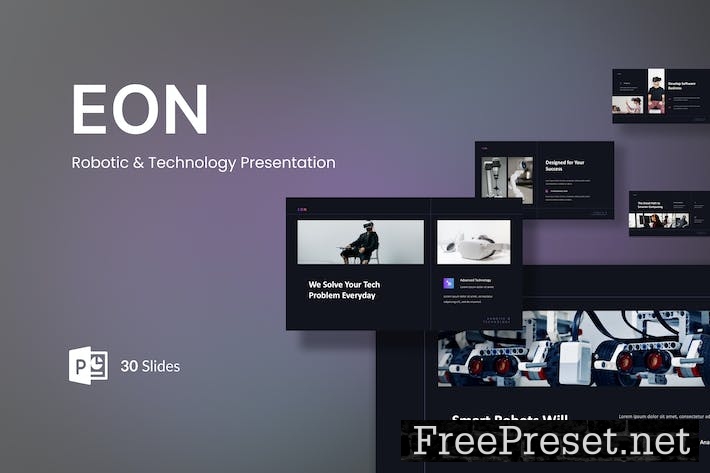 Eon - Robotic & Technology Presentation PowerPoint 5MNKJ5B