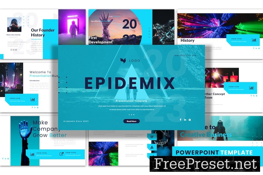 Epidemix - PowerPoint Presentation Template S6VBLQY